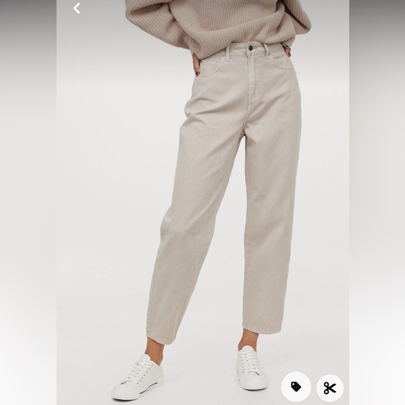 H&M Denim - H&M Cream Ankle & Cropped Jeans
